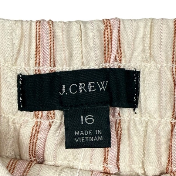 NWT J.Crew Striped Lounge Set - Top XXL / Pants 16 – Rust & Cream Coordinates - Picture 9 of 16